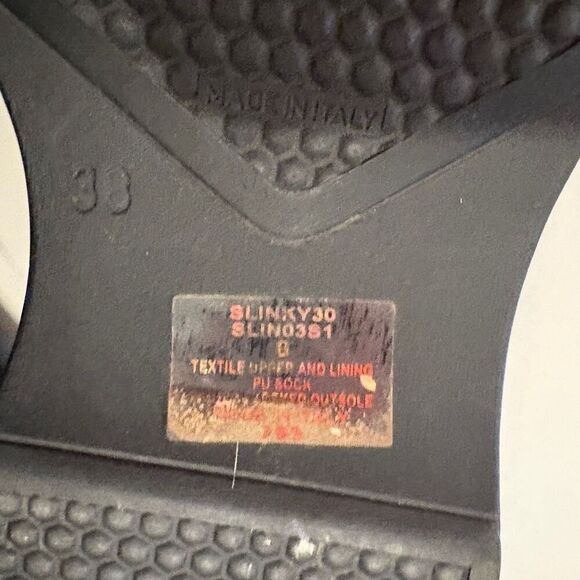 Steve Madden VTG 90’s Slinky Sandal Platform Shoe Size 8 Black Stretch Y2K - Picture 9 of 9